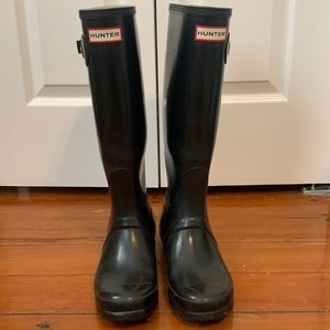 Hunter Tall Black Rain Boots